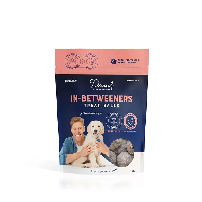 Drool by Dr Chris Brown In-Betweeners Dog Treats 110g