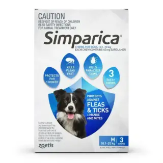 Simparica Blue For Medium Dogs (10.1-20kg)