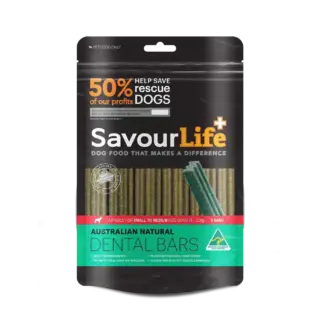 SAVOURLIFE AUSTRALIAN NATURAL DENTAL BARS SML/MEDIUM 8 BARS