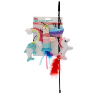 Kitty Play 3-in-1 INTERCHANGABLE CAT TEASER WAND MAGICAL WONDERS