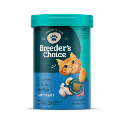 Breeder's Choice CAT TREATS CHICK TUNA 120G ? Natural Cat Treats Australia