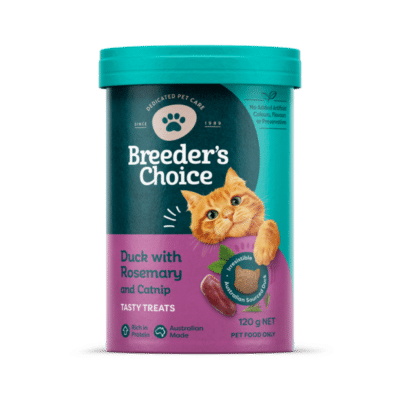 Breeder's Choice CAT TREATS DUCK CATNIP 120G