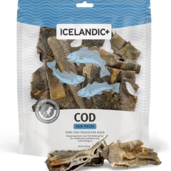 Icelandic+ Cod Skin mixed pieces for dogs 227gm