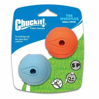 Chuckit Whistler Ball - 2 Pack Small & Medium