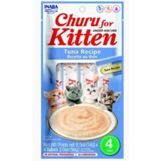 INABA KITTEN CHURU TUNA 14G 4S