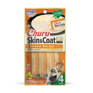 Inaba Churu Cat Treats Skin and Coat - Chicken Recipe