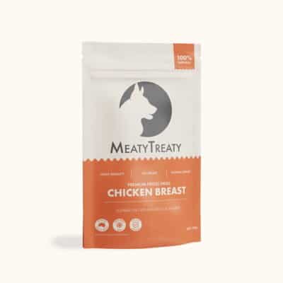 MEATY TREATY FREEZE DRIED CHICKEN BREAST DOG & CAT 100G