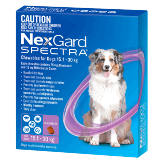 NexGard Spectra Large Dog 15.1kg - 30kg (Purple)