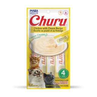 Inaba Churu Puree Cat Treats - Chicken with Cheese Puree