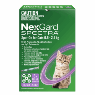 NEXGARD SPECTRA Spot-on Solution for Small Cats & Kittens 0.8-2.4 kg
