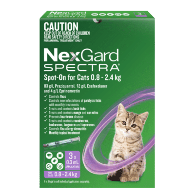 NEXGARD SPECTRA Spot-on Solution for Small Cats & Kittens 0.8-2.4 kg